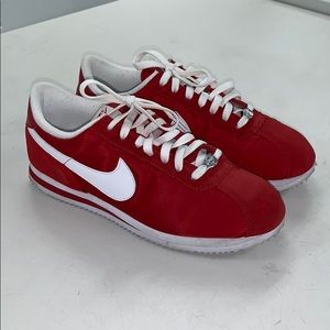 Red Nike Cortez - Nylon and Suede